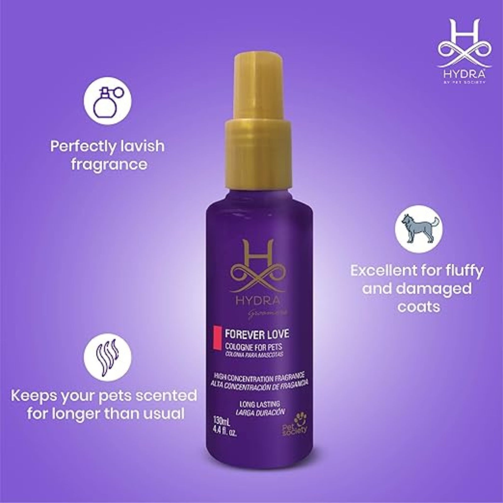 Hydra Forever Love Pet Cologne- 130ml product image 4 - Rufftail Pune