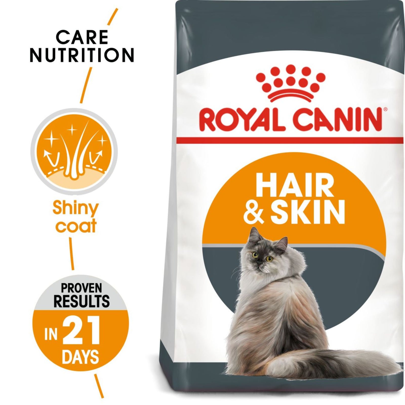 Royal Canin Hair & Skin Care Dry Cat Food (2 kg) product image 5 - Rufftail Pune