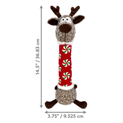 KONG Holiday Shakers Luvs Reindeer Dog Toy – Durable & Festive Fun