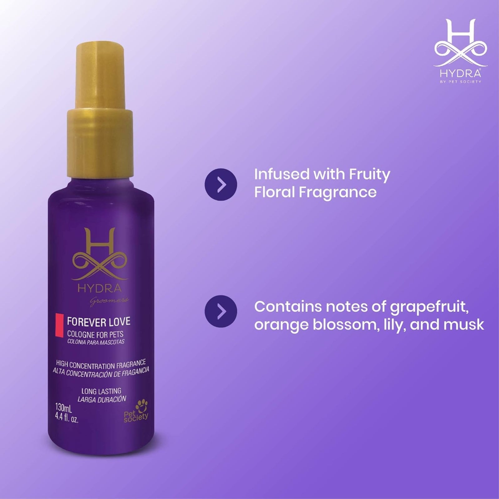 Hydra Forever VIP Long-Lasting Pet Cologne- 130ml product image 4 - Rufftail Pune