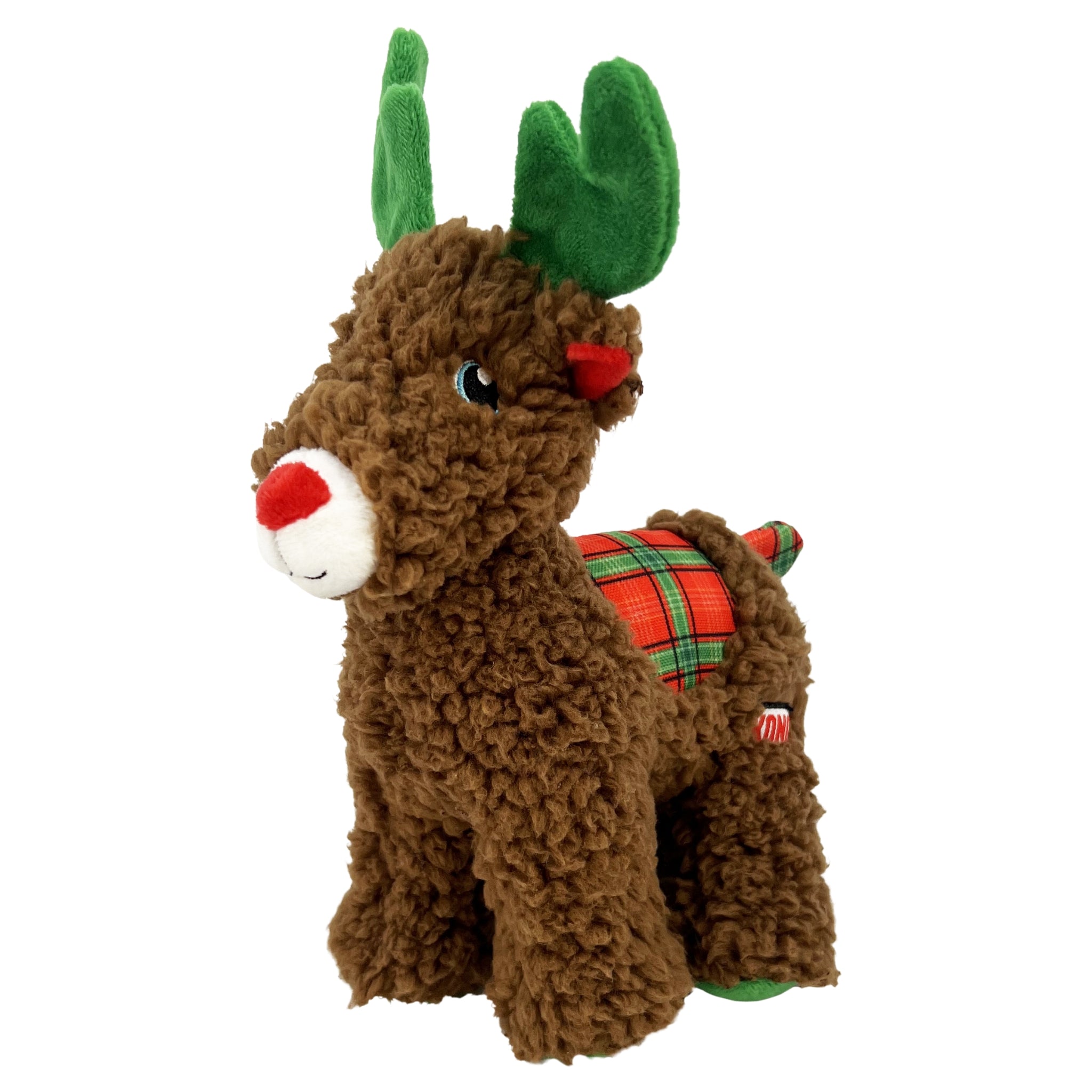 KONG Holiday Sherps Reindeer Toys - Soft & Squeaky Dog Toys - Rufftail