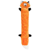 ZippyPaws Jigglerz Squeaky Plush No Stuffing Dog Toy- Fox - Rufftail Pune
