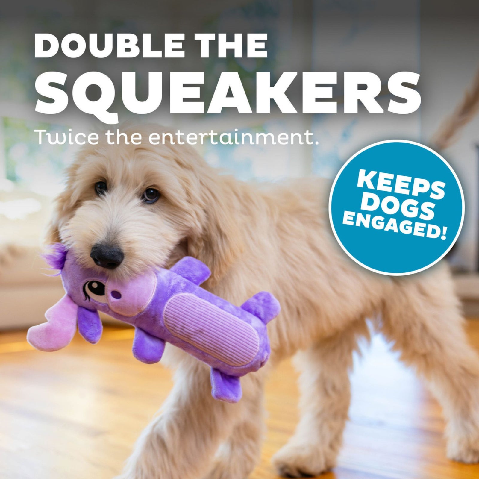 Outward Hound Stuffing-Free Squeaky Dog Toy product image 3 - Rufftail Pune