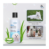 Forcans White Coat Aloe Shampoo for Dogs- Soothing Aloe, Smooth & Shiny Finish (300 ml) product image 3 - Rufftail Pune