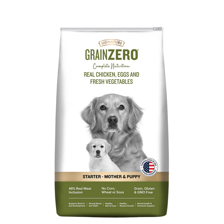 Signature Grain Zero Starter Food For Mother & Puppy- All Breed Formula - Rufftail Pune