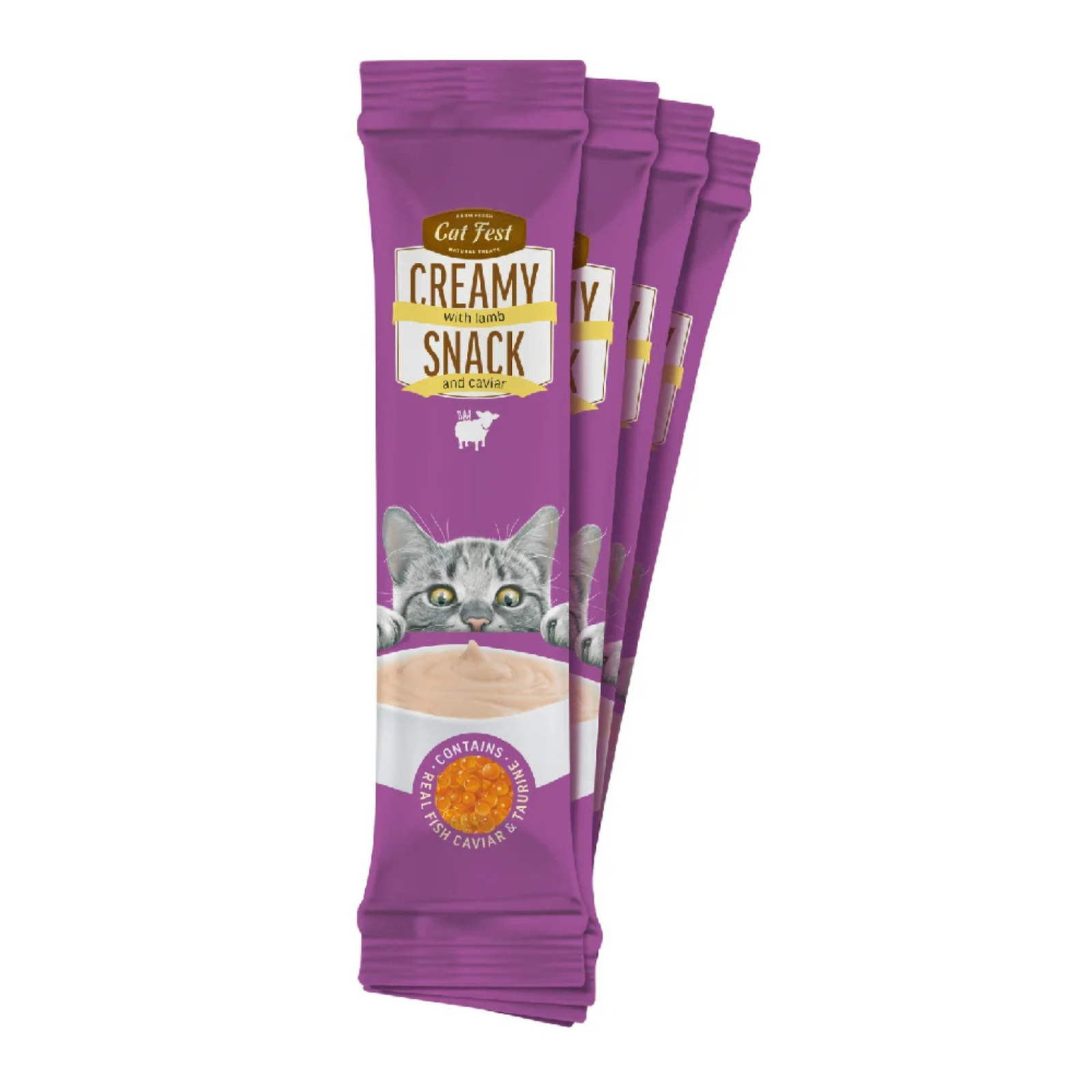 CatFest Caviar Lamb - 40 g (4 Tubes)