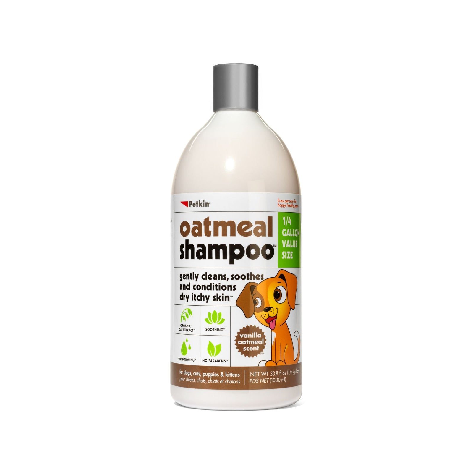 Petkin Oatmeal Pet Shampoo- 1000ml - Rufftail Pune