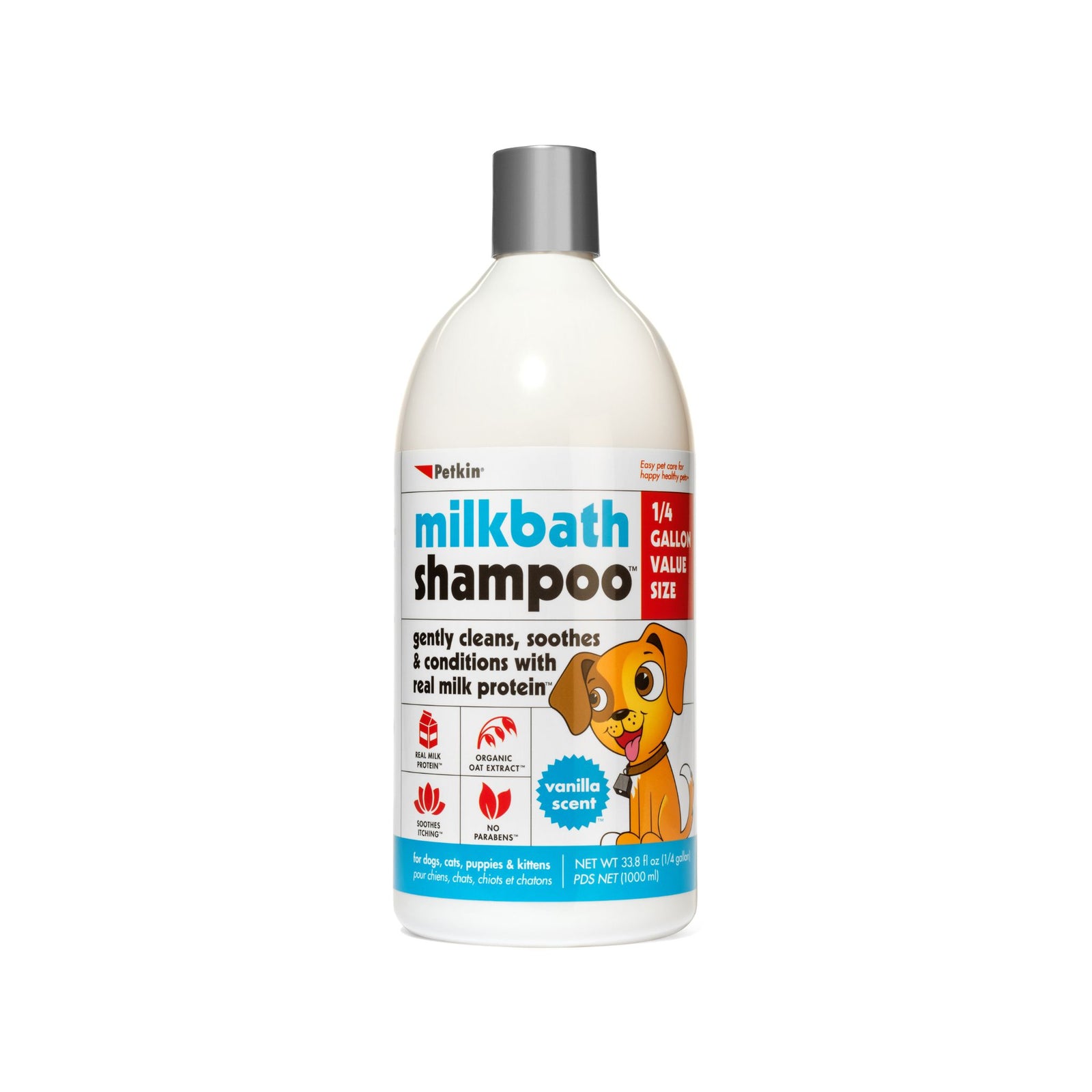 Petkin Milk Bath Pet Shampoo- 1000ml - Rufftail Pune
