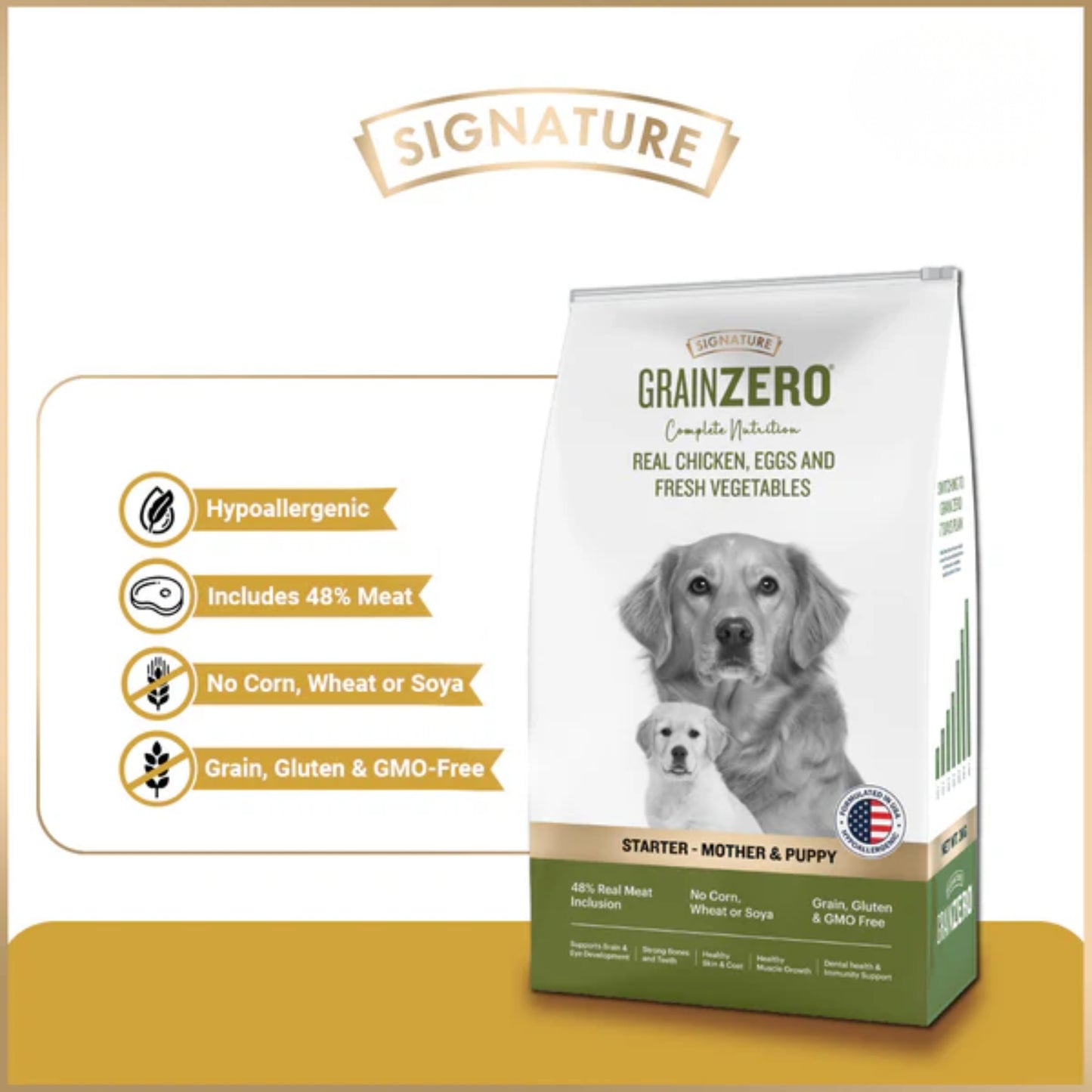 Signature Grain Zero Starter Food For Mother & Puppy - All Breed Formula - Rufftail