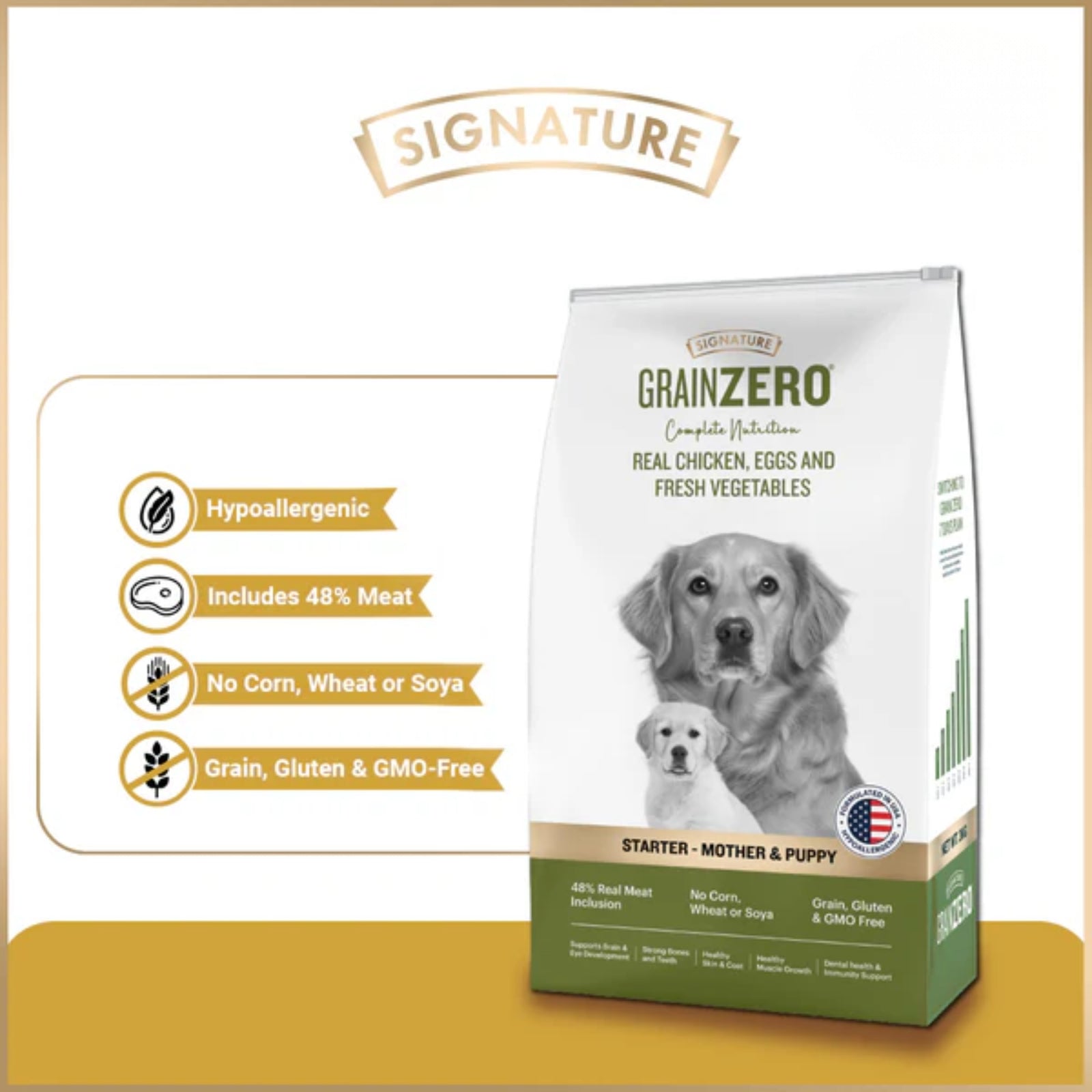 Signature Grain Zero Starter Food For Mother & Puppy- All Breed Formula product image 2 - Rufftail Pune