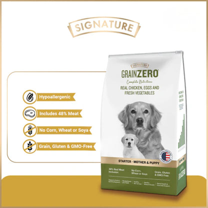 Signature Grain Zero Starter Food For Mother & Puppy - All Breed Formula - Rufftail
