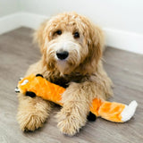 ZippyPaws Jigglerz Squeaky Plush No Stuffing Dog Toy- Fox product image 3 - Rufftail Pune