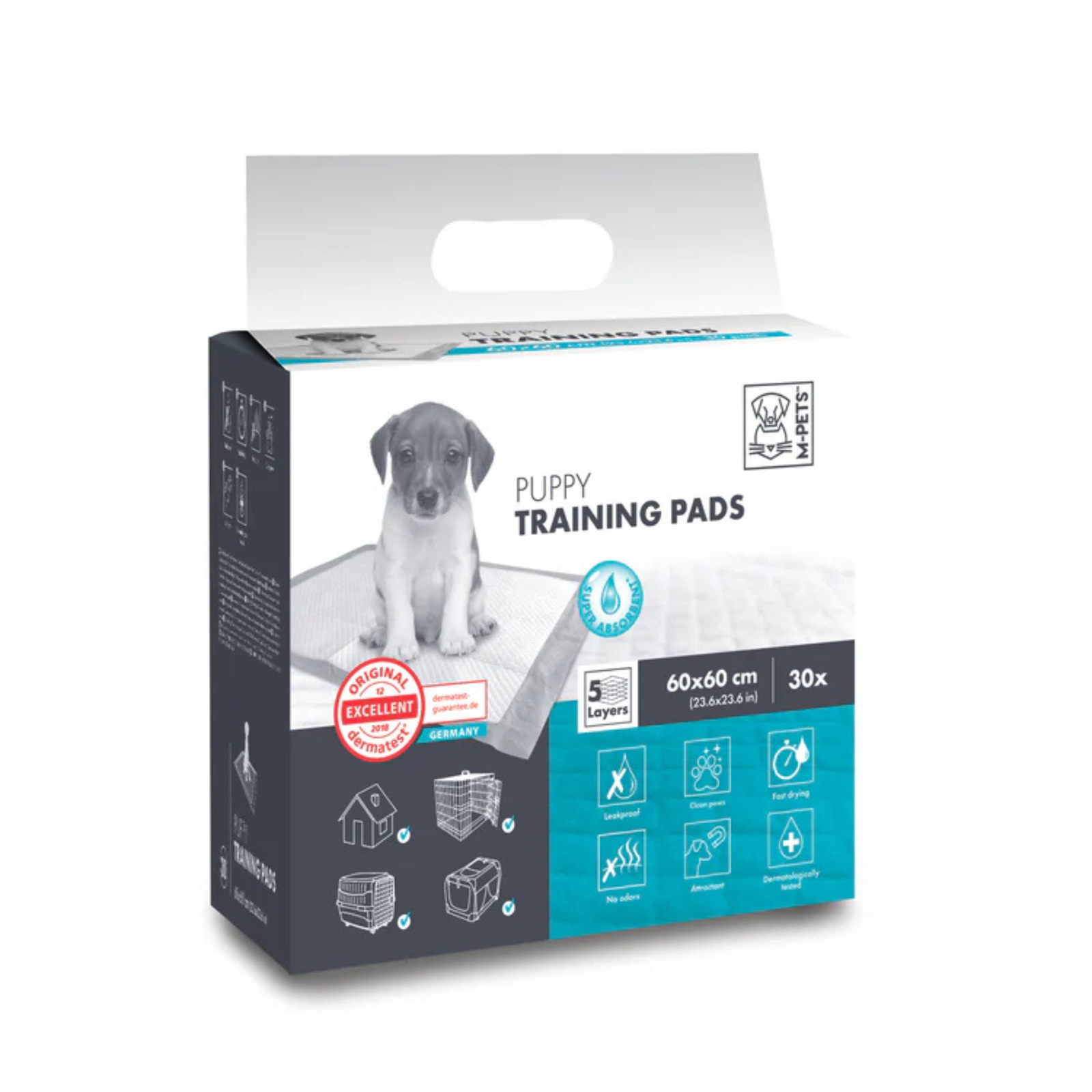 M-Pets PUPPY Training Pads 60 x 60 cm product image 2 - Rufftail Pune