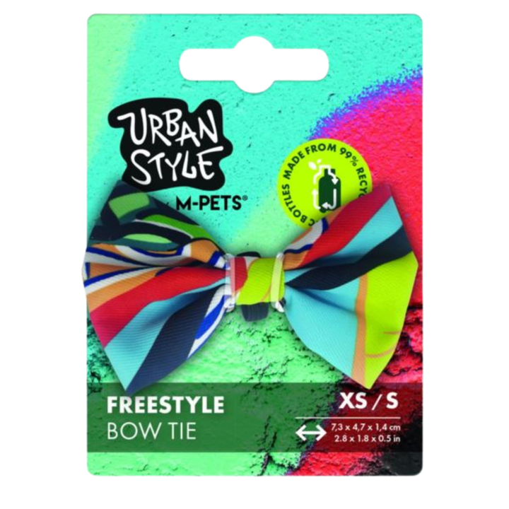 M-Pets Urban Style Freestyle Bow Tie (XS-S) - Rufftail Pune