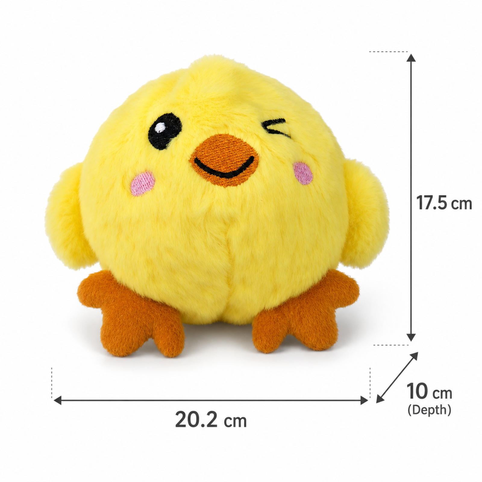 FOFOS Sprike Ball Animal 2PK Chick & Lamb Pet Toy