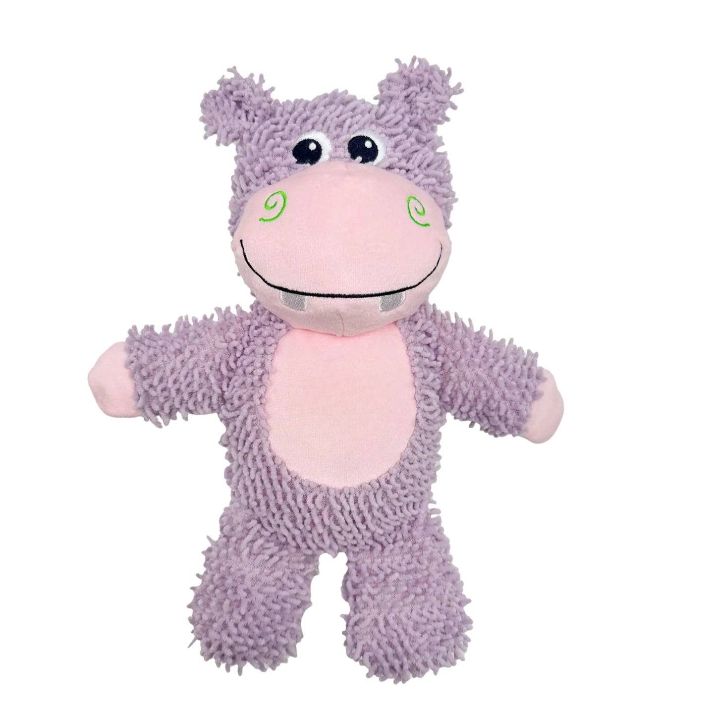 FOFOS Tough Dog Toy Hippo Squeaker Moderate Chewer Dog Toy