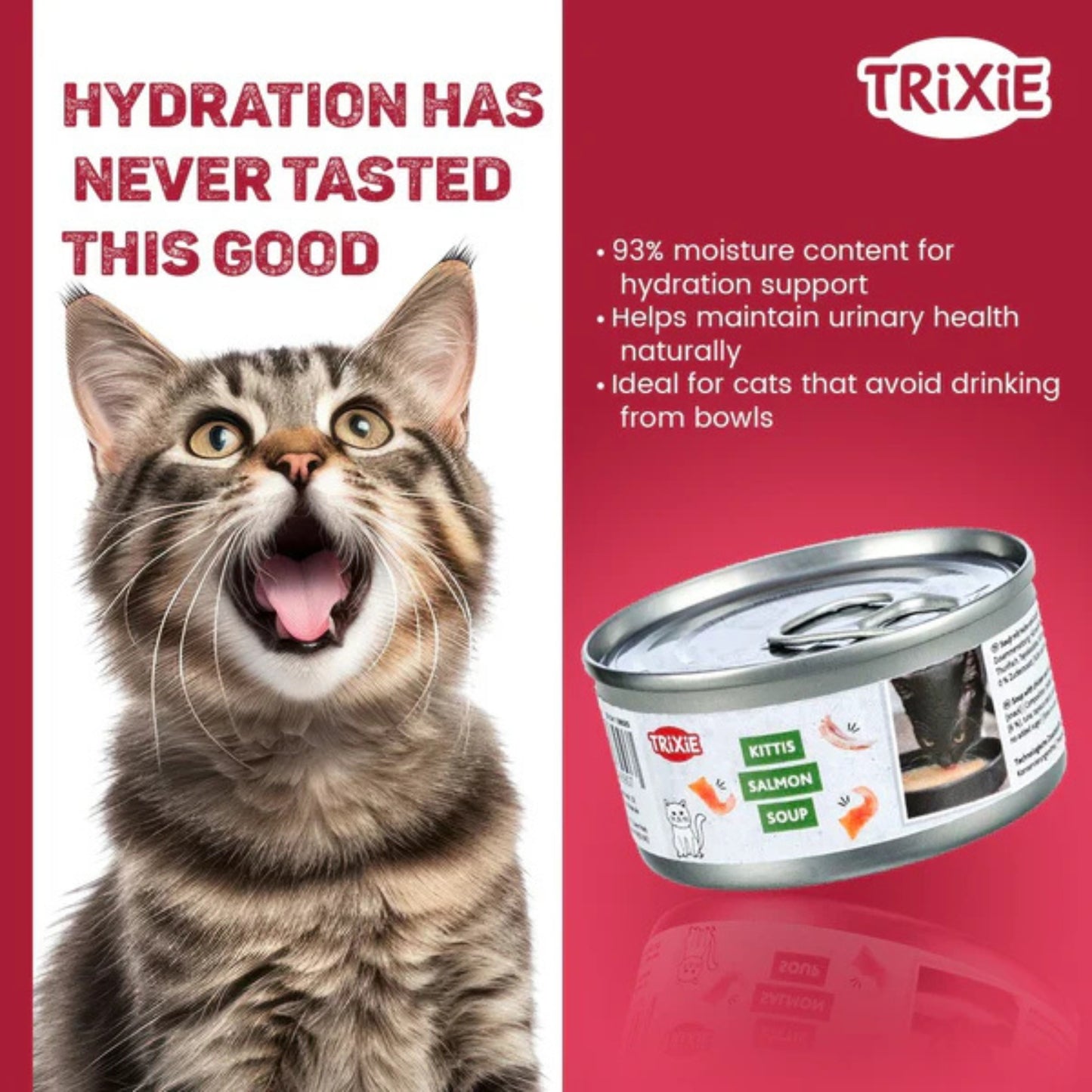 Trixie Kittis Salmon Soups for Cat - Pack of 4 x 80g