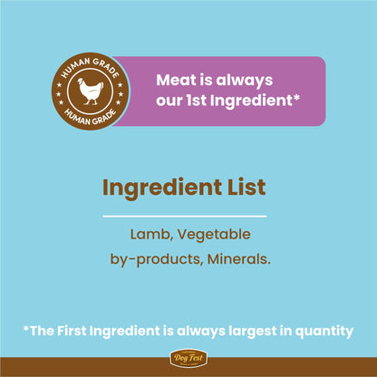 DogFest Puppy Lamb Treats - Natural, Chewy for Dogs - Rufftail