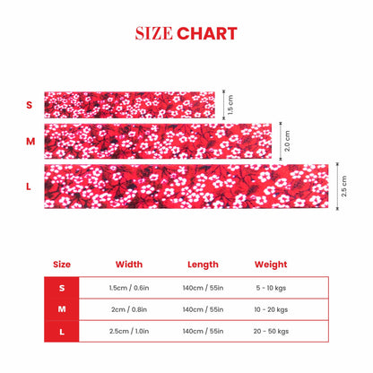 Truelove Floral Pet Leash with Multi-Handles for Dogs - Rufftail