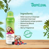 Tropiclean Berry and Coconut Deep Cleansing Shampoo for Pets - 355 ml - Rufftail