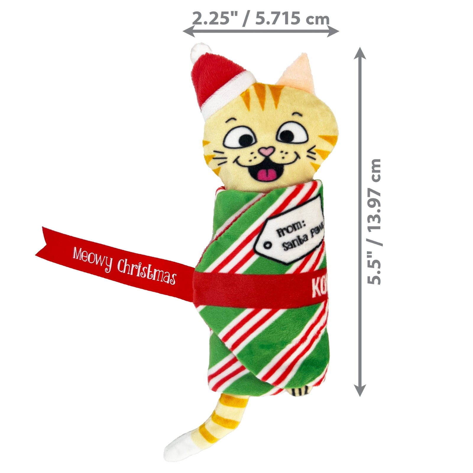 KONG Holiday Pull-A-Part Present Cat Toys- Fun & Engaging Toys - Rufftail