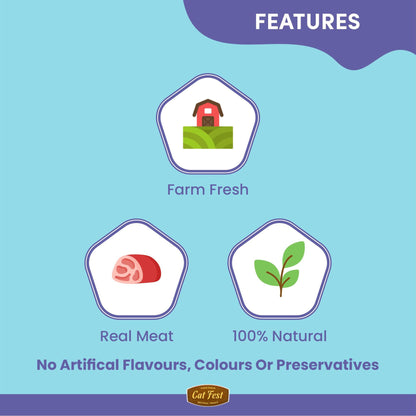 CatFest Meat Sticks Lamb Cat Treat -Natural & Protein-Packed - Rufftail