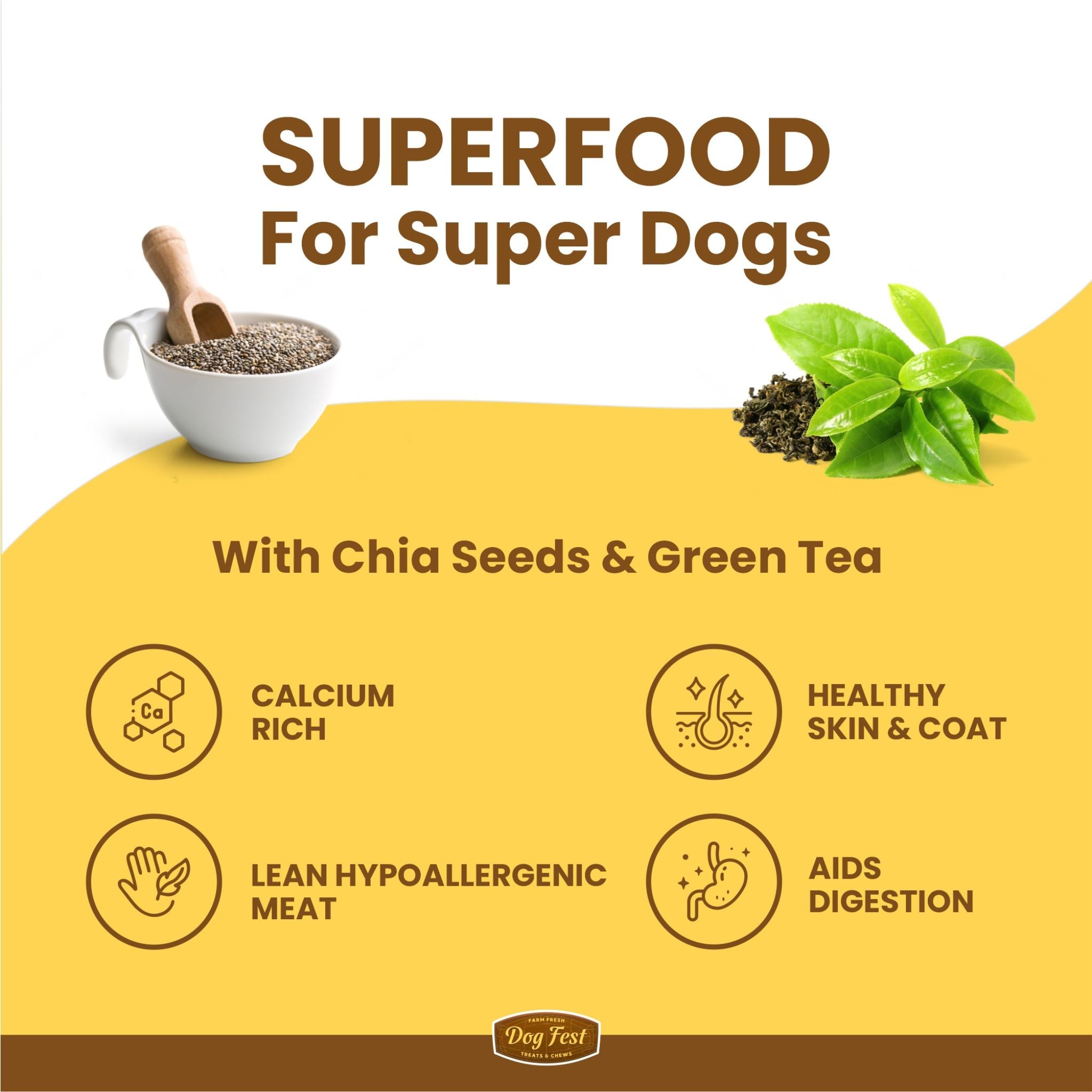 Dogfest Quail & Chia Dog Training Treats - Healthy & Fun Dog Treat - Rufftail