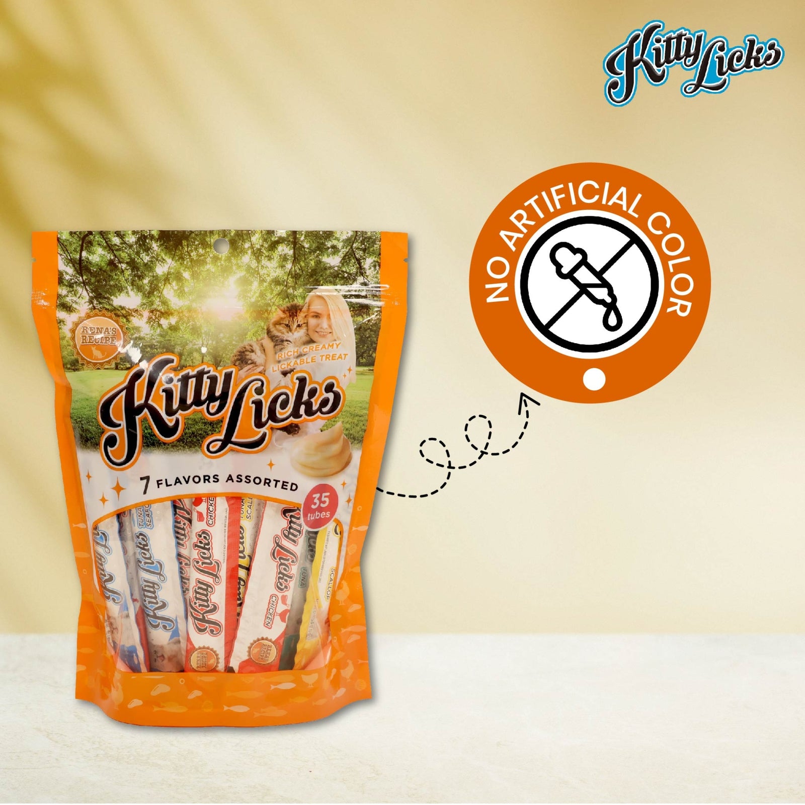 Kitty Licks 7-in-1 Assorted Flavours Cat Treats- 35 pcs product image 5 - Rufftail Pune