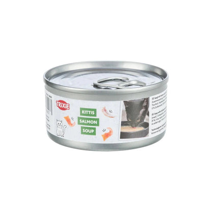 Trixie Kittis Salmon Soups for Cat - Pack of 4 x 80g