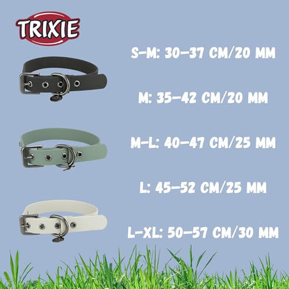 TRIXIE CityStyle PVC Dog Collar - Sage (S-M) - Rufftail