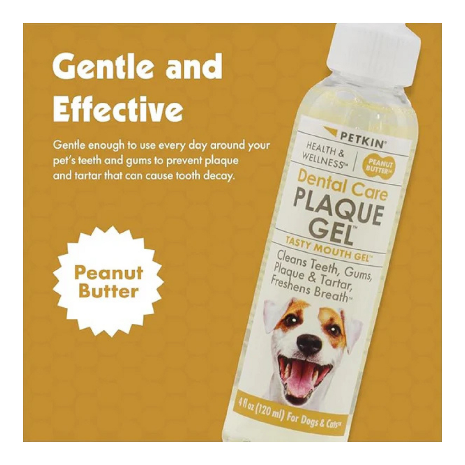 Petkin Peanut Butter Plaque Spray For Dogs & Cats - Dental Care Spray - Rufftail