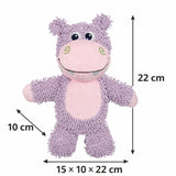 FOFOS Tough Dog Toy Hippo Squeaker Moderate Chewer Dog Toy - Rufftail