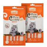Signature Grain Zero Woow Creamy Salmon Lickable Treats For Cat & Kitten - 75 g