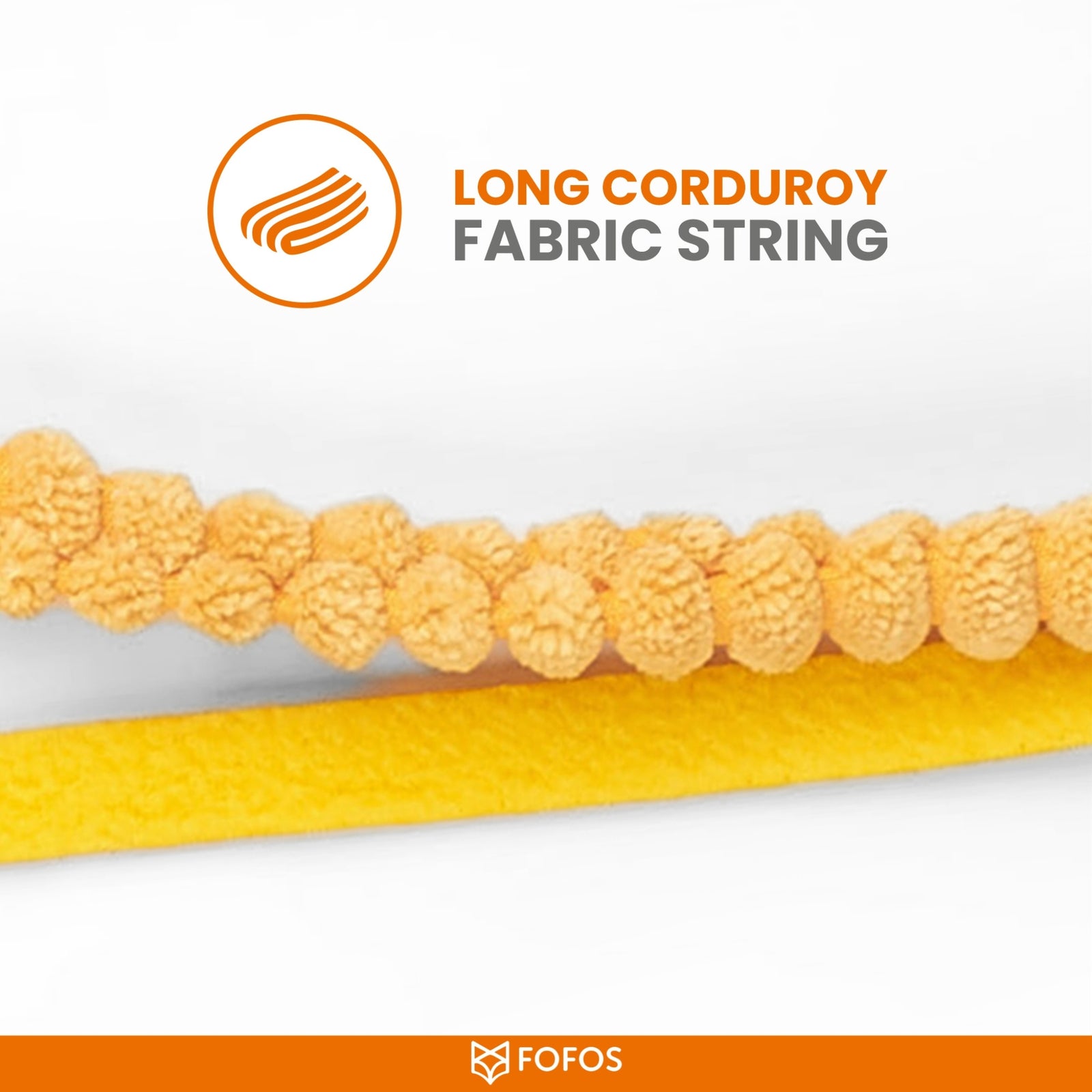 BarkButler x FOFOS Cat Teaser Wand Toy - Yellow - Rufftail