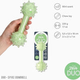 Zeus DUO Spike Dumbbell Dog Toy- Green Mint 18cm product image 6 - Rufftail Pune