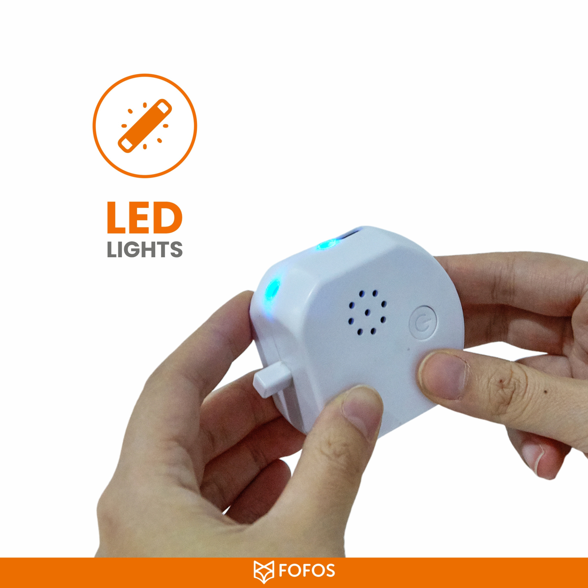 BarkButler x FOFOS Active Rolling Ball Dog Toy - Blue, with LED Lights