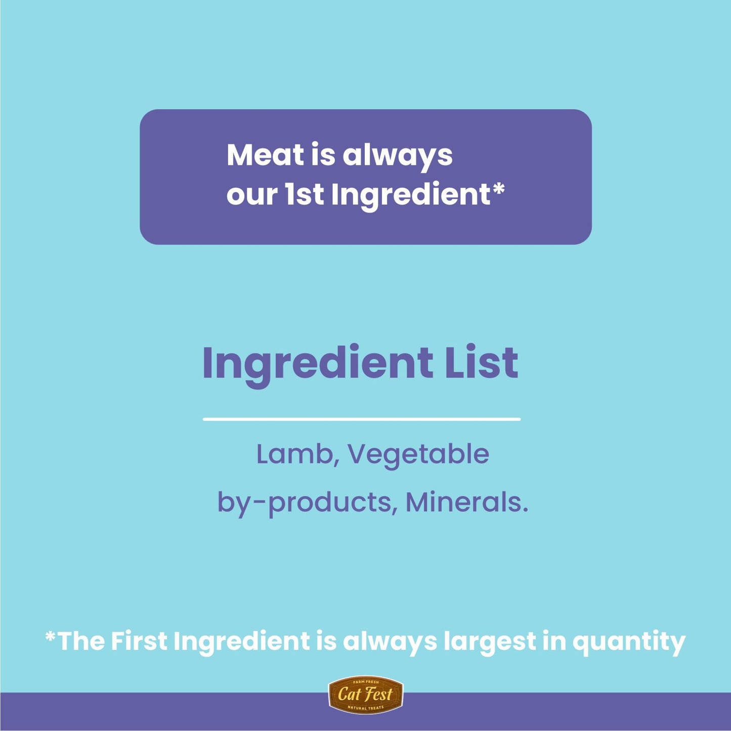 CatFest Meat Sticks Lamb Cat Treat -Natural & Protein-Packed - Rufftail