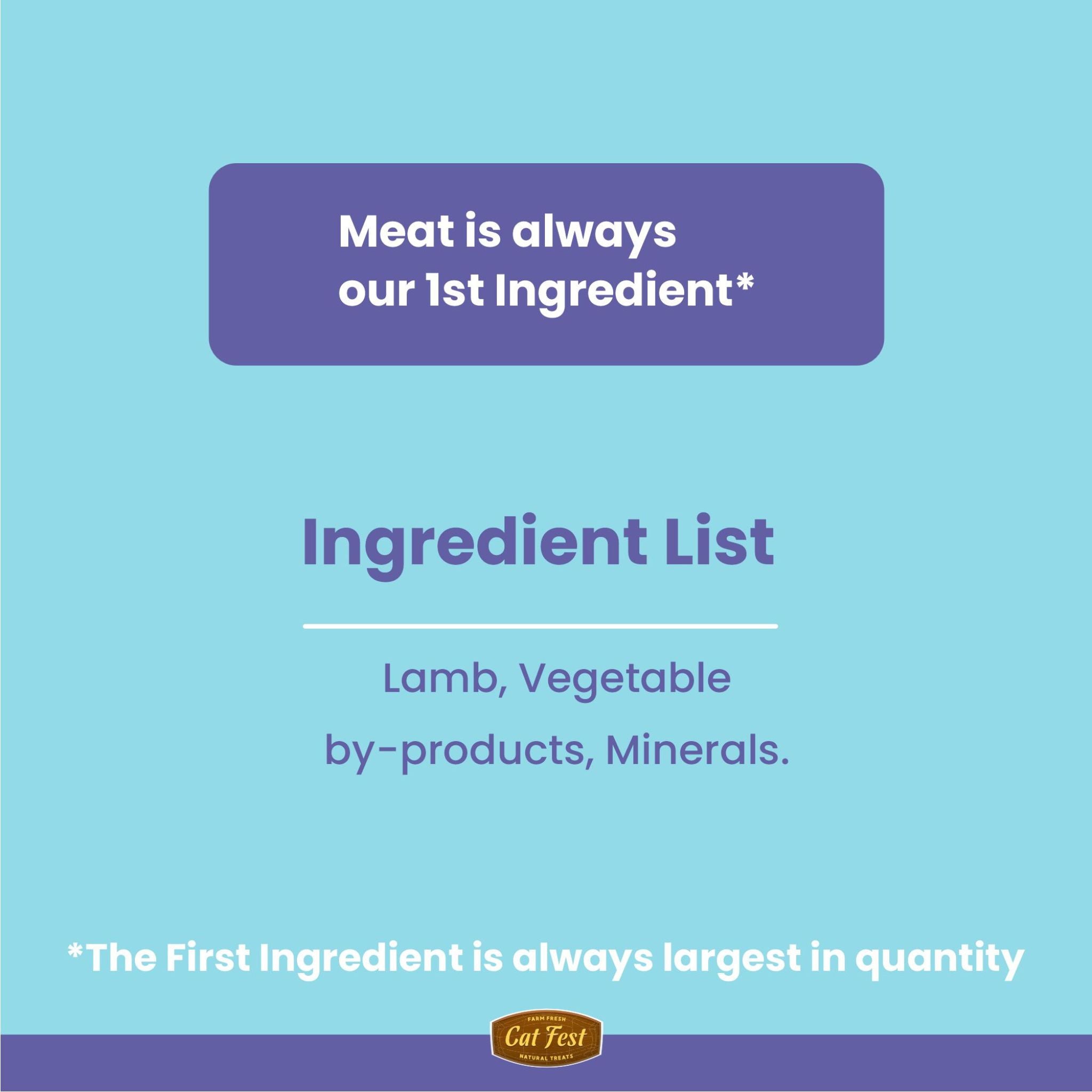 CatFest Meat Sticks Lamb Cat Treat -Natural & Protein-Packed - Rufftail