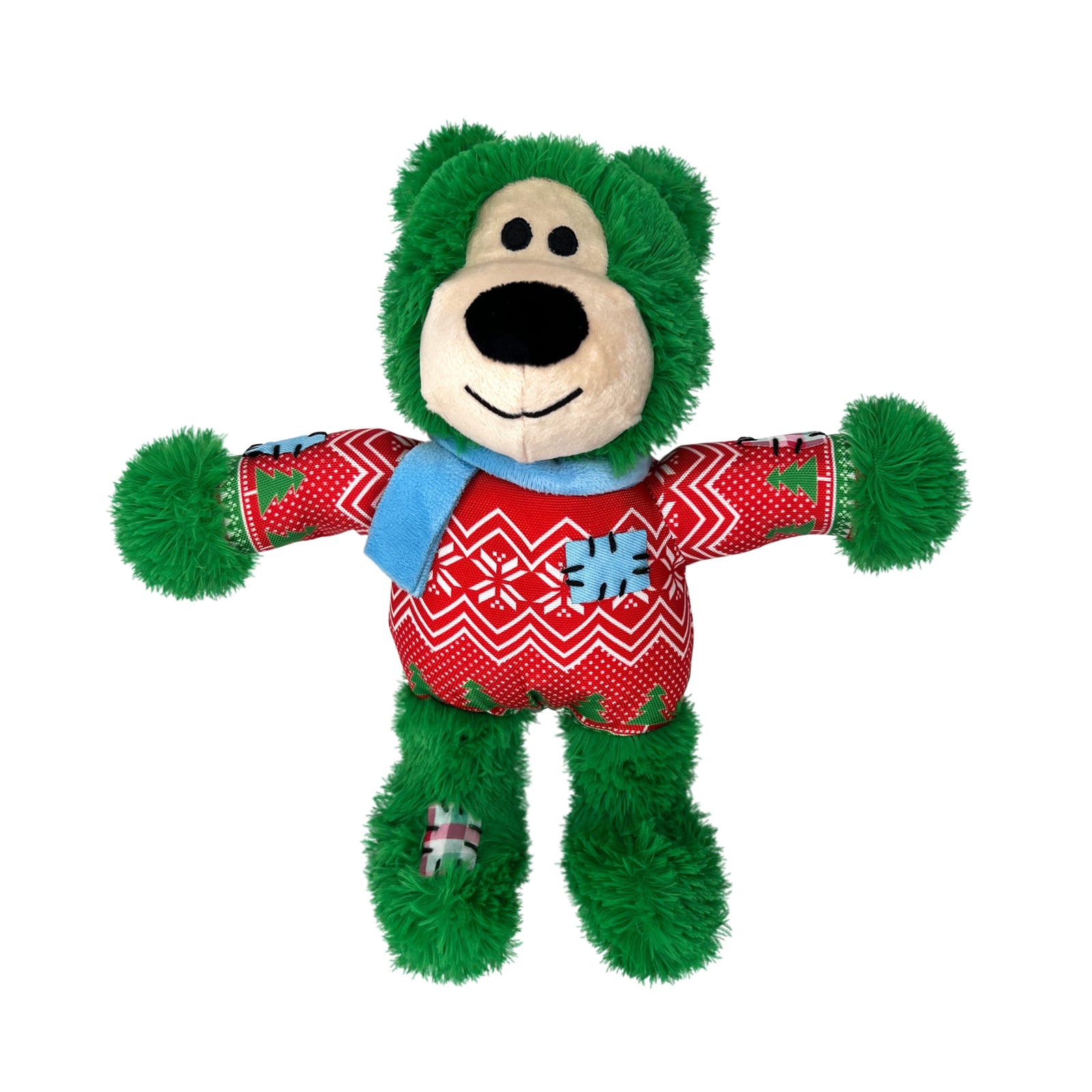 KONG Holiday Wild Knots Bear Dog Toys – Durable & Festive Fun - Rufftail