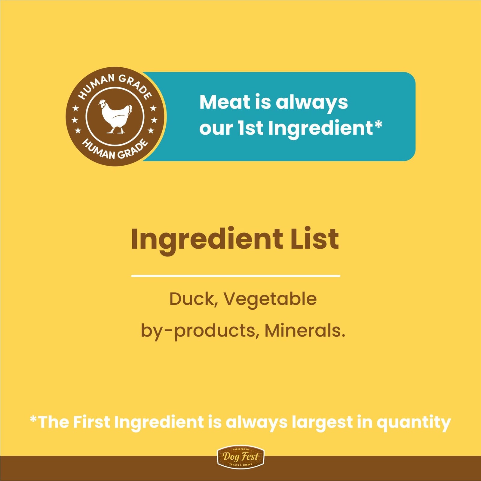 Dogfest Duck fillets Treats - Healthy & Natural Dog Treat - Rufftail
