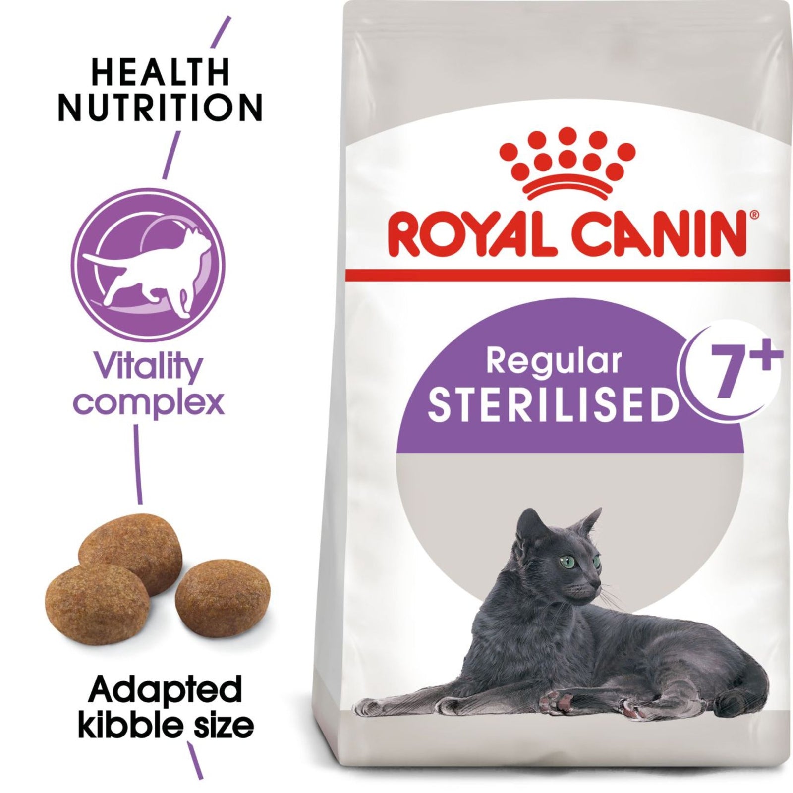 Royal Canin Regular Sterilised 7+ Dry Cat Food (1.5 kg) product image 2 - Rufftail Pune