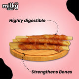 Dogaholic Milky Chew Chicken Stick Dog Treat- 10 pcs product image 4 - Rufftail Pune