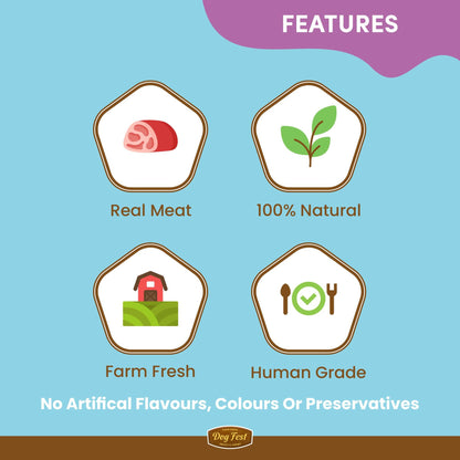 DogFest Puppy Lamb Treats - Natural, Chewy for Dogs - Rufftail