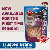 Trixie Premio Ducky Hearts Cat Treat- 50g product image 6 - Rufftail Pune