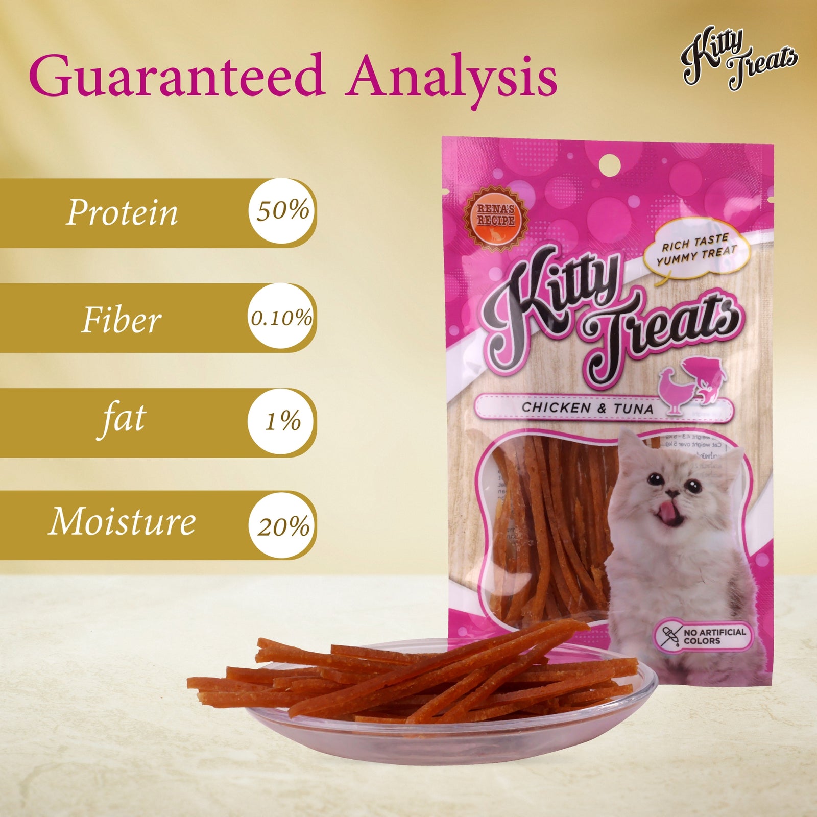 Kitty Treats Soft Chicken & Tuna Cat Treat- 30g product image 6 - Rufftail Pune