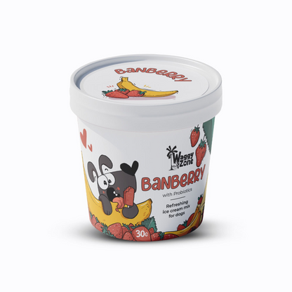 Waggy Zone Natural Dogs Ice Cream - Banberry (Pack of 3) - Rufftail
