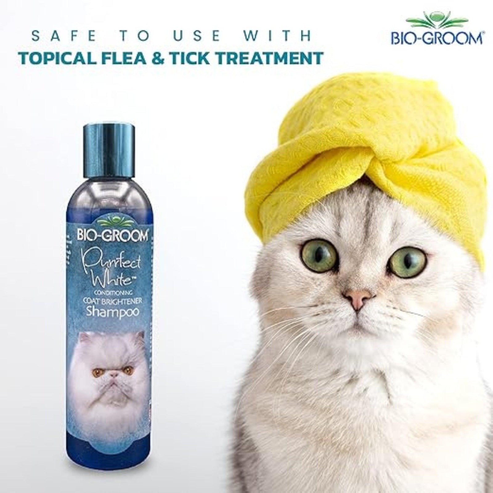 Bio-Groom Purrfect White Cat Conditioning Shampoo for Cats- 236 ml product image 5 - Rufftail Pune