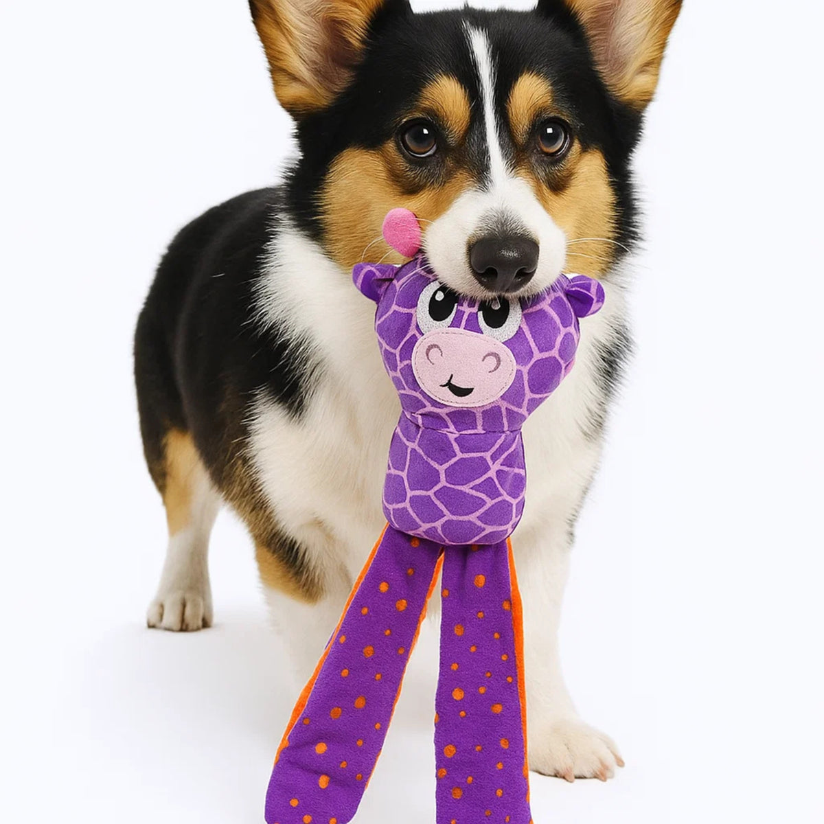 Outward Hound Silly Legz Giraffe Roll-up Plush Treat Puzzle With 12 Hidden Pockets