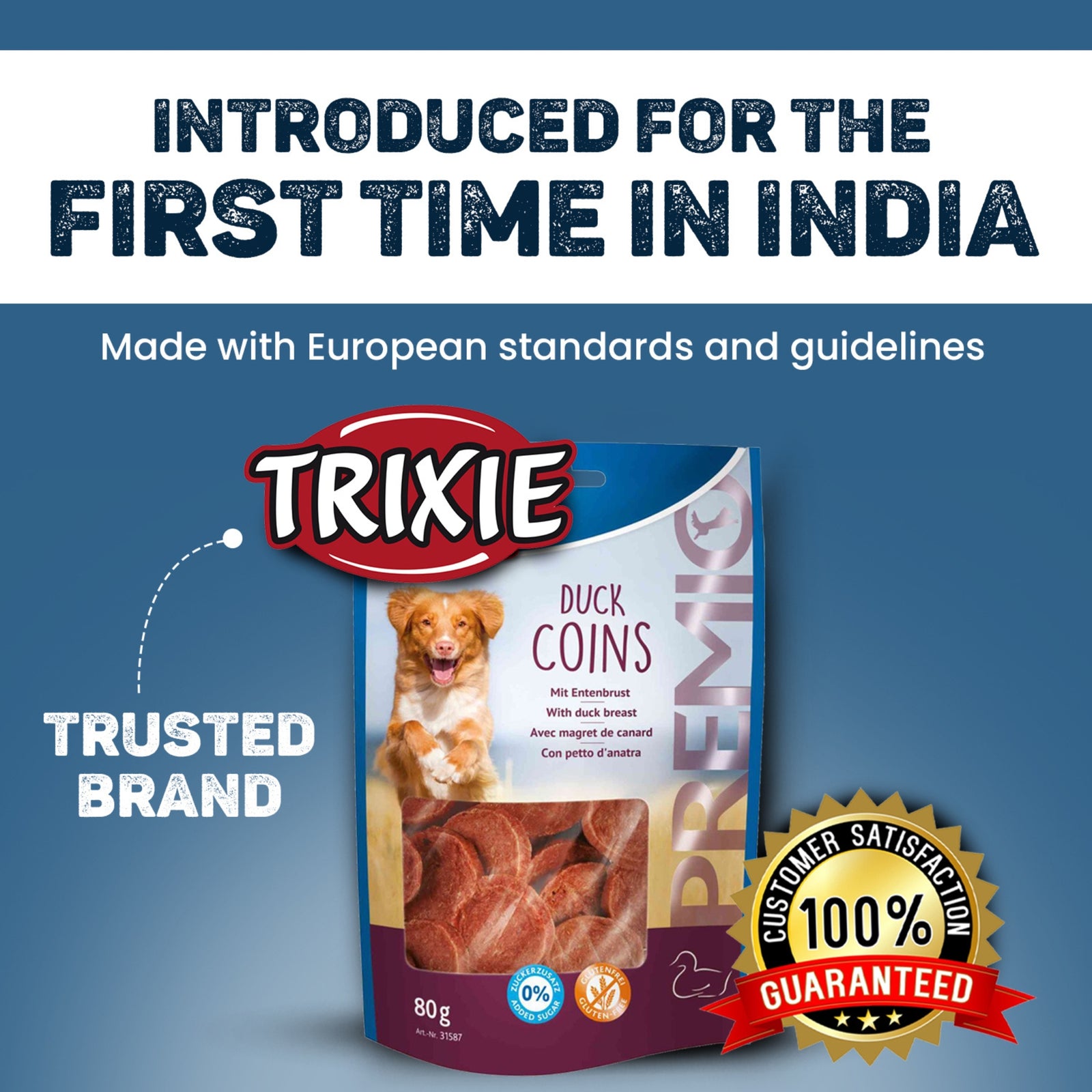 Trixie Dog Treats PREMIO Duck Coins 80g - Rufftail