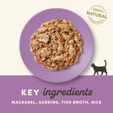Applaws Mackerel with Sardine in Broth - Cat Wet Food Can (24 x 70g) - Rufftail